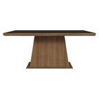 Mesa de Jantar Retangular Tampo com Moldura Rustic/Preto 5364 Madesa