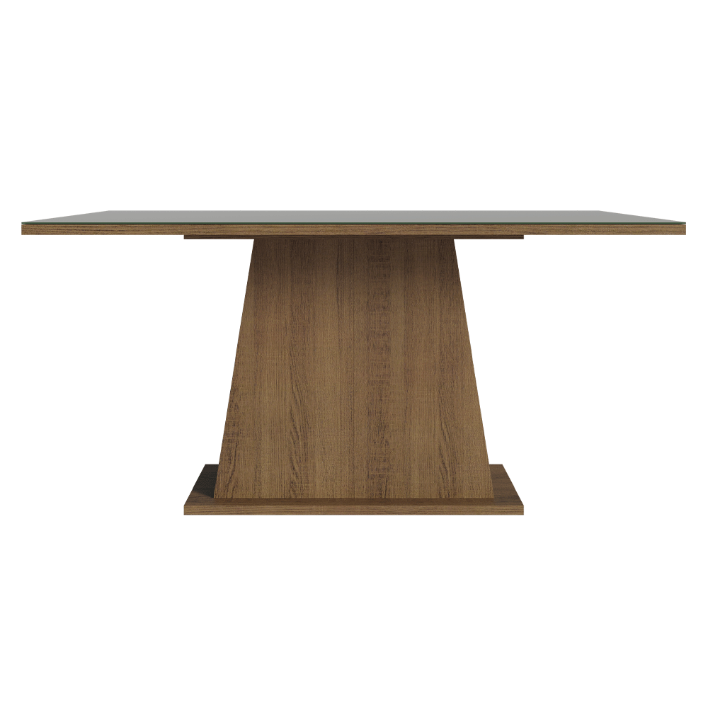 Mesa de Jantar Retangular Tampo de Madeira Rustic/Cinza 5364 Madesa