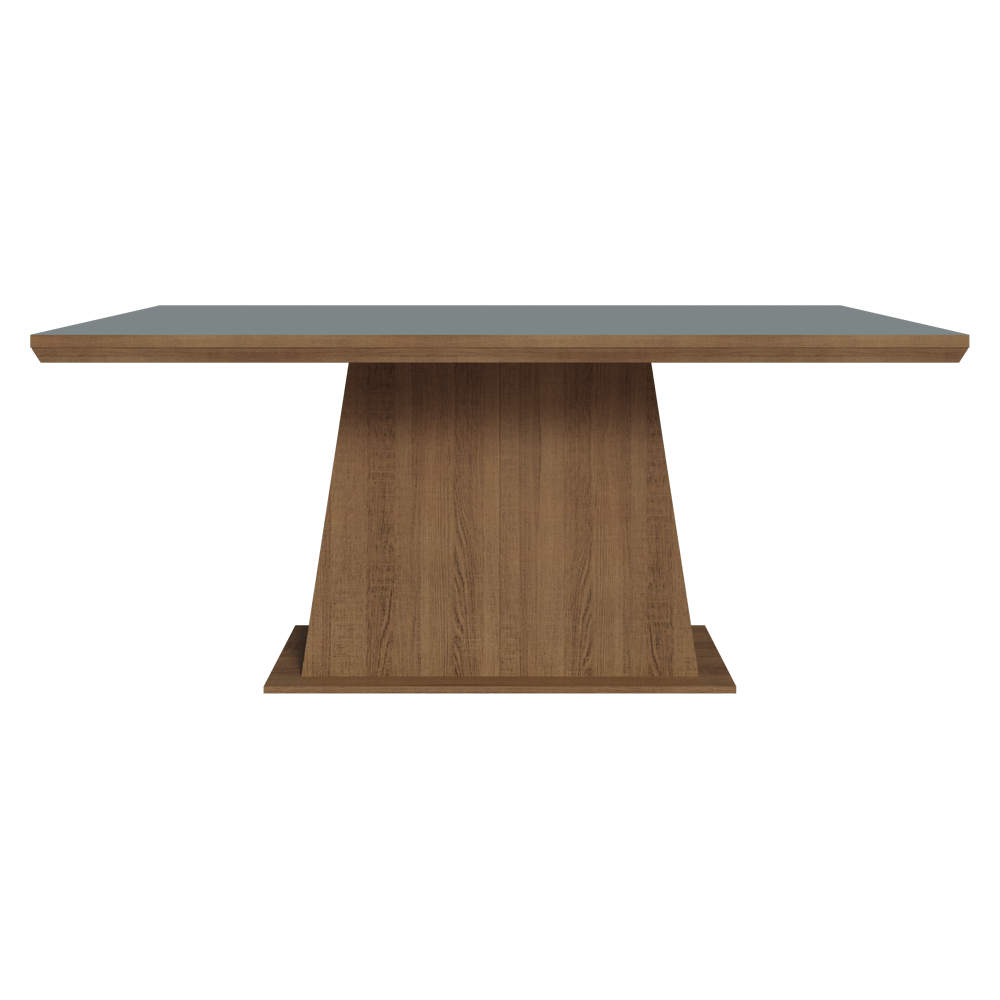Mesa de Jantar Retangular Tampo com Moldura Rustic/Cinza 5364 Madesa