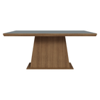 Mesa de Jantar Retangular Tampo com Moldura Rustic/Cinza 5364 Madesa