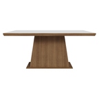 Mesa de Jantar Retangular Tampo com Moldura Rustic/Branco 5364 Madesa