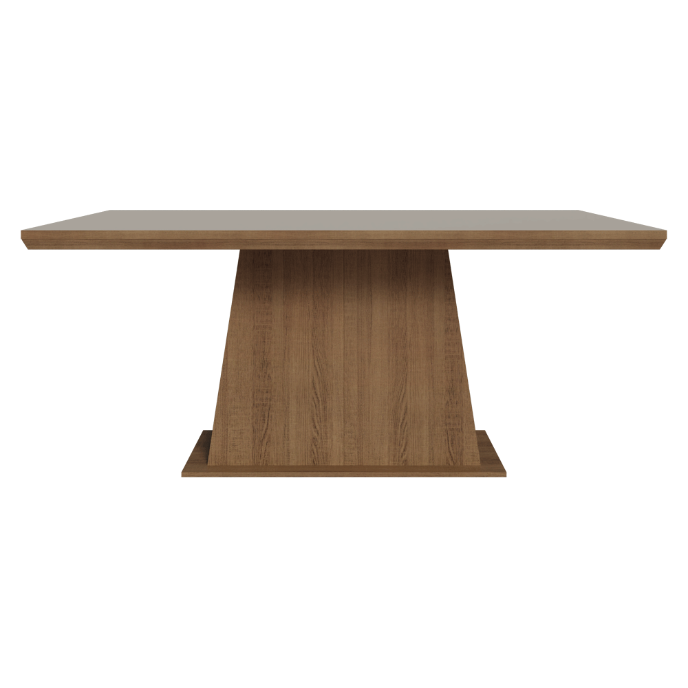 Mesa de Jantar Retangular Tampo com Moldura Rustic/Crema 5364 Madesa