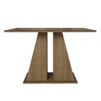 Mesa de Jantar Retangular Tampo de Vidro Rustic 5383 Madesa