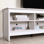 Rack para TV até 80 Polegadas Madesa 6924 com 6 Nichos Branco PO