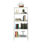 Estante Escada para Livros com 4 Prateleiras Madesa Branco