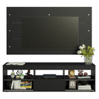 Rack com Painel para TV até 65 Polegadas Preto Orlando Madesa
