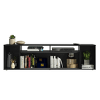 Rack para TV até 65 Polegadas Madesa 7008 com 5 Nichos e 1 Porta Preto PO