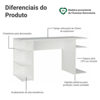 Mesa para Computador Gamer Madesa 9409 Branco