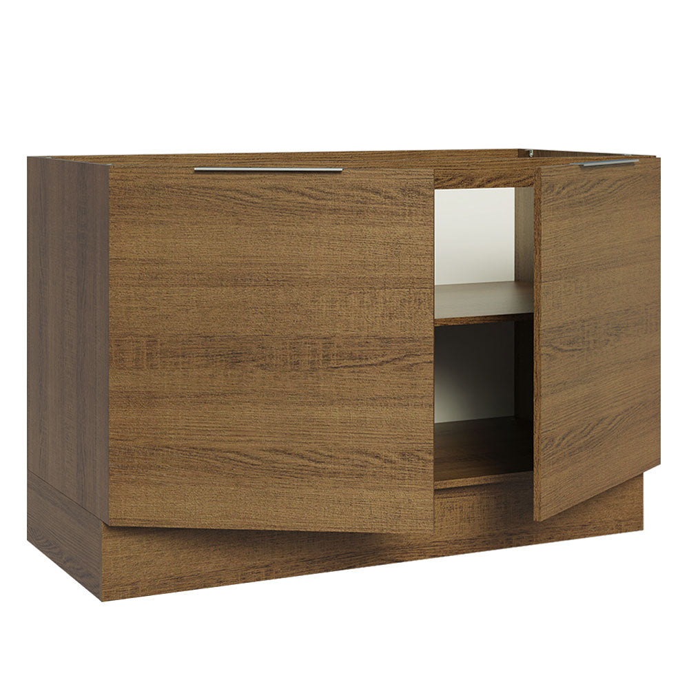 Balcão Gabinete de Pia 120 x 60 cm 2 Portas (Sem Tampo) Rustic Stella Madesa