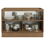 Balcão Gabinete de Pia 120 x 60 cm (Sem Tampo) Rustic/Azul Vik Madesa