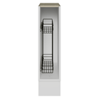 Balcão Porta-Temperos 20 x 60 cm (Sem Tampo) para Cozinhas Branco Madesa