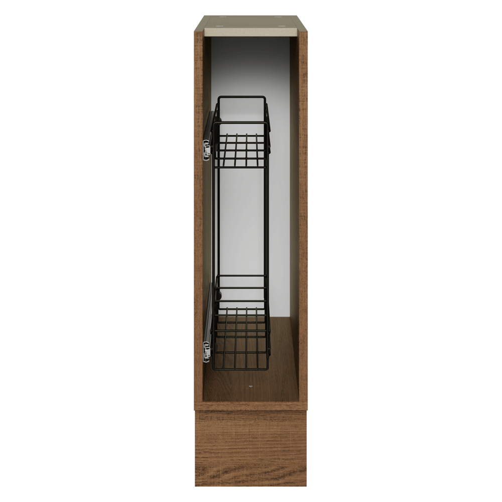 Balcão Porta-Temperos 20 x 60 cm (Sem Tampo) para Cozinhas Rustic Madesa