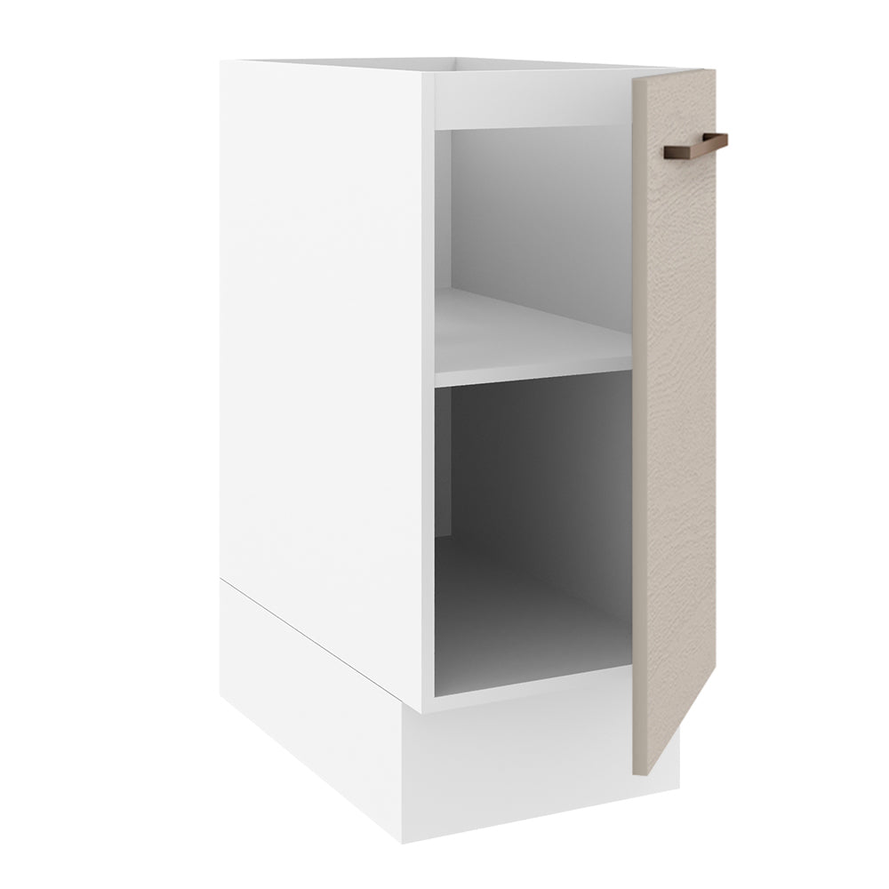 Balcão 35 x 60 cm 1 Porta (Sem Tampo) Branco/Crema Agata Madesa