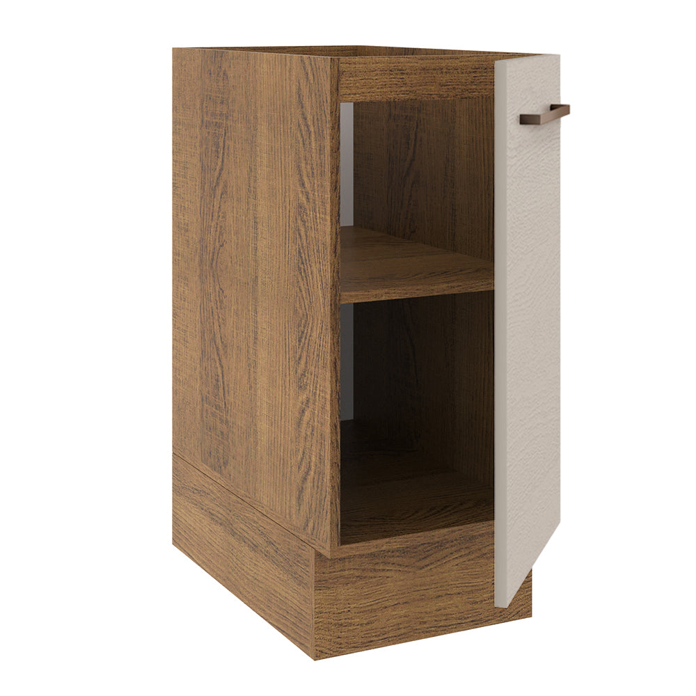 Balcão 35 x 60 cm 1 Porta (Sem Tampo) Rustic/Crema Agata Madesa