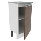 Balcão Madesa Glamy 35 x 60 cm 1 Porta (Com Tampo) Branco/Rustic