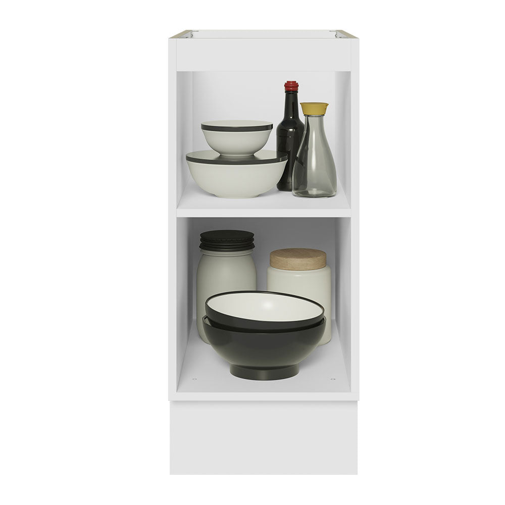 Balcão Cozinha 35 x 60 cm 1 Porta (Sem Tampo) Branco/Rustic Stella Madesa