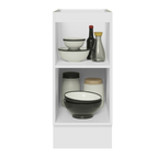 Balcão de Cozinha 35 x 60 cm 1 Porta (Sem Tampo) Branco/Branco Veludo Lux Madesa