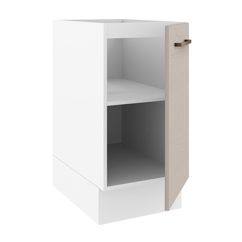 Balcão 40 x 60 cm 1 Porta (Sem Tampo) Branco/Crema Agata Madesa
