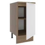 Balcão Madesa Stella 40 x 60 cm 1 Porta (Com Tampo) Rustic/Branco