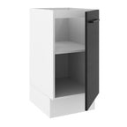 Balcão Madesa Agata 40 x 60 cm 1 Porta (Sem Tampo) Branco/Preto