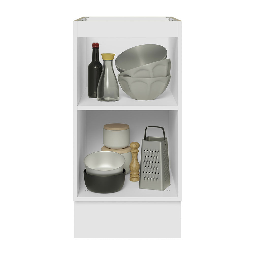 Balcão Cozinha 40 x 60 cm 1 Porta (Sem Tampo) Branco/Rustic Stella Madesa