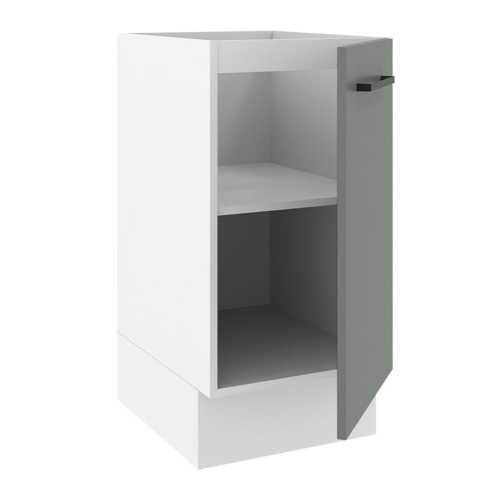 Balcão Madesa Agata 40 x 60 cm 1 Porta (Sem Tampo) Branco/Cinza