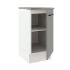 Balcão Madesa Agata 40 x 60 cm 1 Porta (Com Tampo) Branco/Cinza
