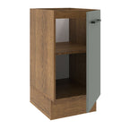 Balcão Madesa Agata 40 x 60 cm 1 Porta (Sem Tampo) Rustic/Cinza