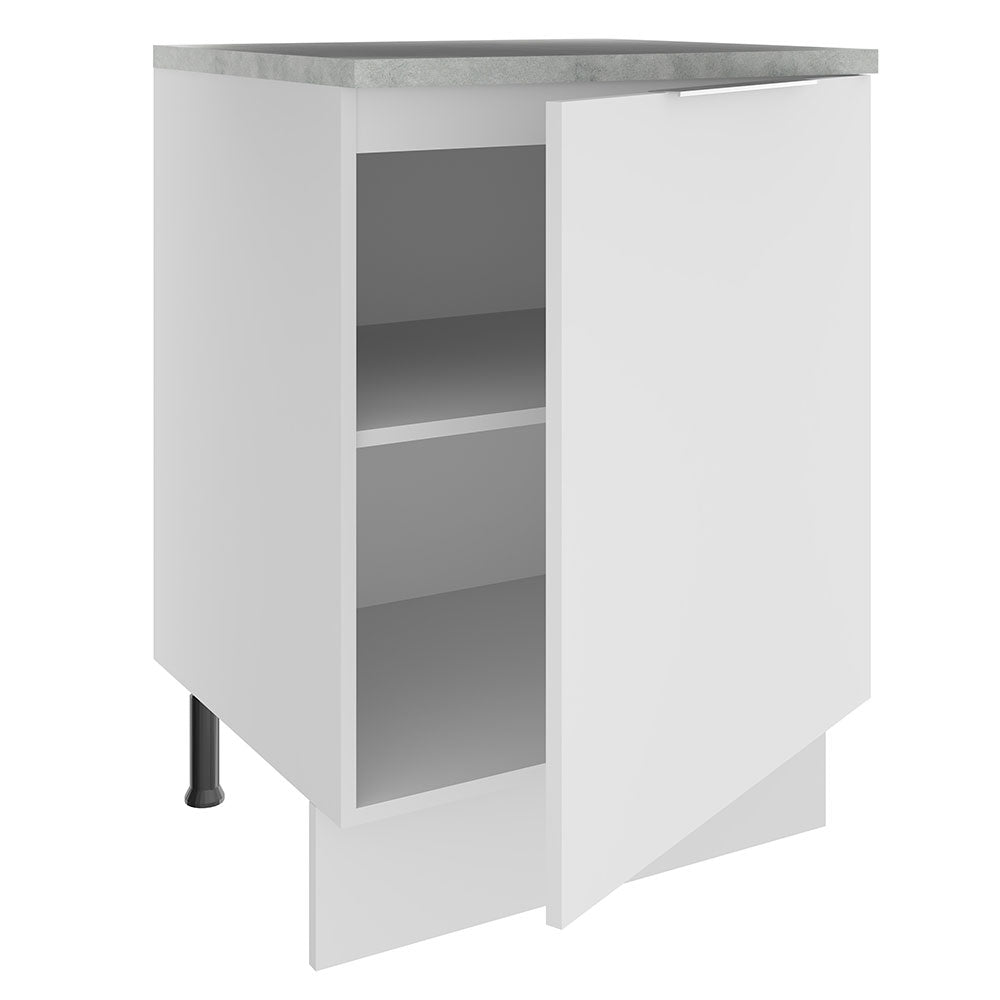 Balcão Madesa Stella 60 x 60 cm 1 Porta (Com Tampo) Branco