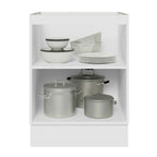 Balcão Cozinha 60 x 60 cm 1 Porta (Sem Tampo) Branco/Rustic Stella Madesa