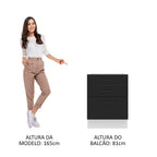 Balcão Madesa Agata 60 x 60 cm 3 Gavetas (Sem Tampo) Branco/Preto