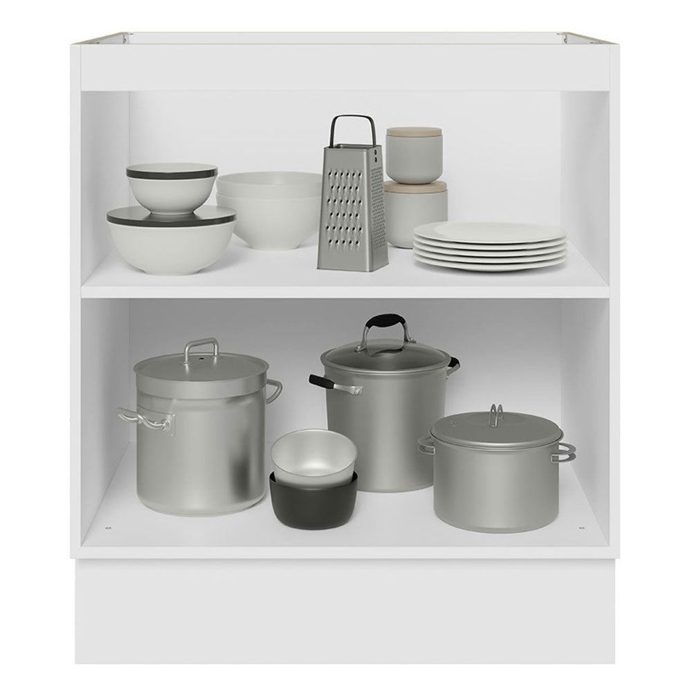 Balcão Cozinha 70 x 60 cm 2 Portas (Sem Tampo) Branco Glamy Madesa