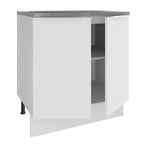 Balcão 70 x 60 cm 2 Portas (Com Tampo) Branco Stella Madesa