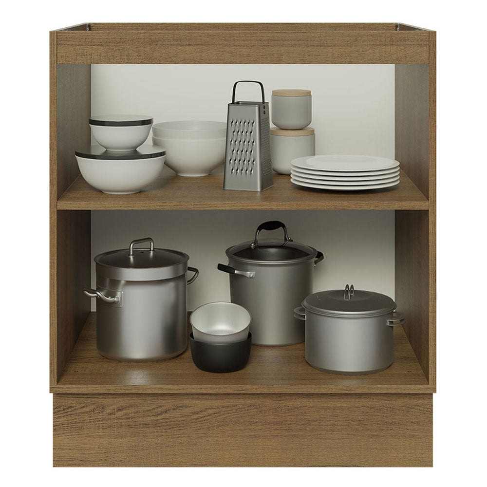 Balcão Cozinha 70 x 60 cm 2 Portas (Sem Tampo) Rustic Glamy Madesa