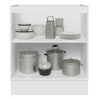 Balcão Cozinha 70 x 60 cm 2 Portas (Sem Tampo) Branco/Rustic Stella Madesa