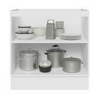 Balcão Cozinha 80 x 60 cm 2 Portas (Sem Tampo) Branco Glamy Madesa