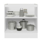 Balcão Cozinha 80 x 60 cm 2 Portas (Sem Tampo) Branco Stella Madesa