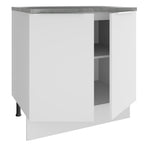 Balcão Madesa Stella 80 x 60 cm 2 Portas (Com Tampo) Branco