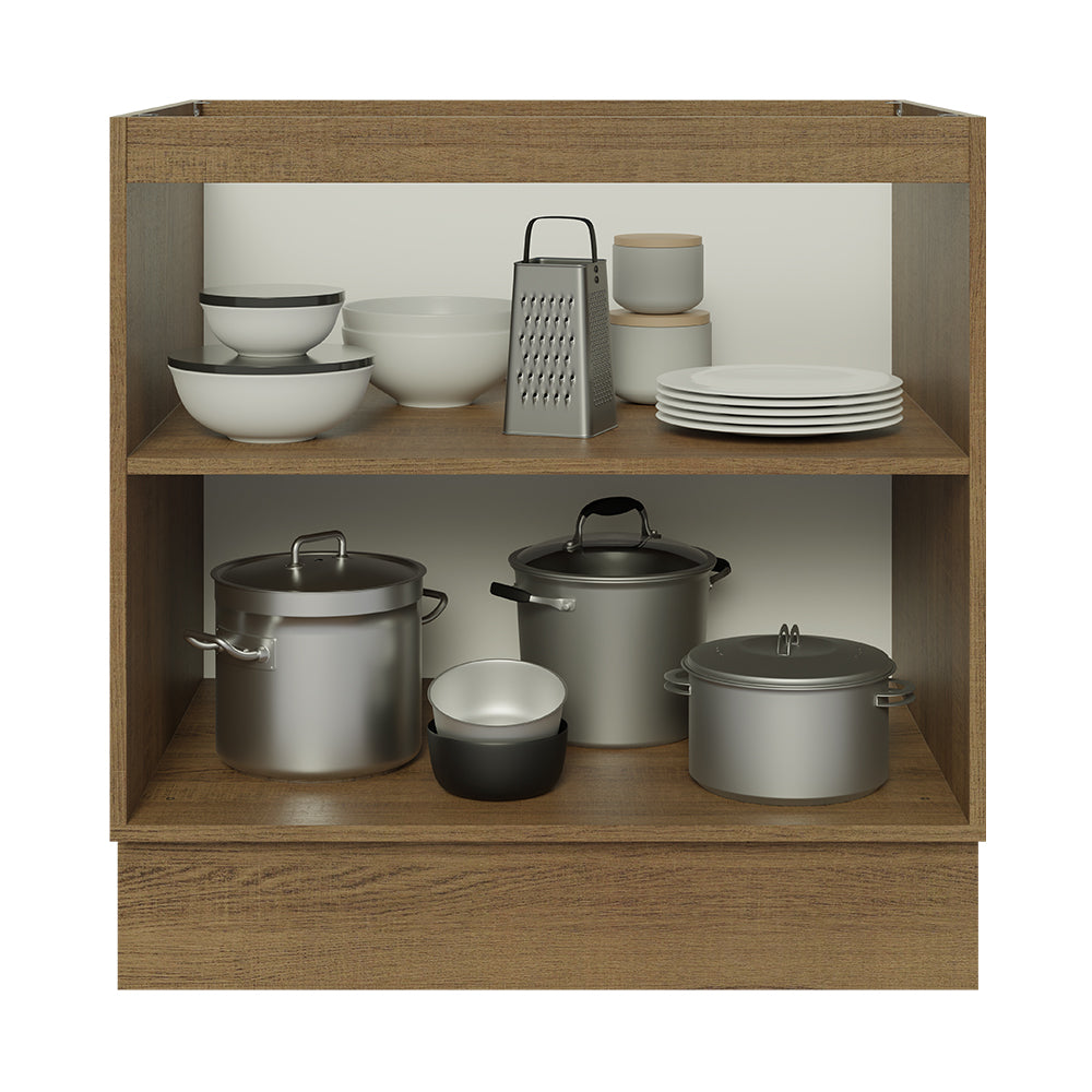 Balcão Cozinha 80 x 60 cm 2 Portas (Sem Tampo) Rustic Glamy Madesa