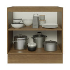 Balcão Cozinha 80 x 60 cm 2 Portas (Sem Tampo) Rustic Glamy Madesa