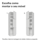 Paneleiro 60 x 60 cm 3 Portas Branco Vik Madesa