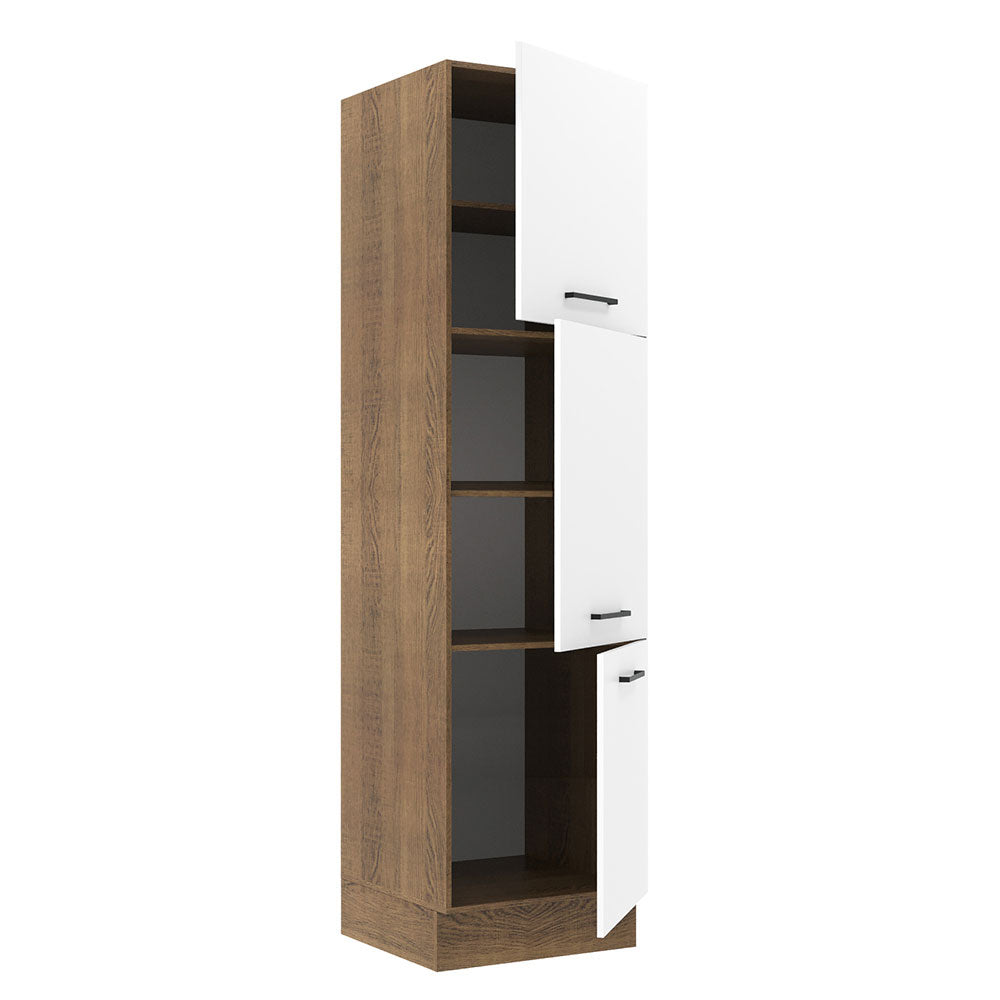 Paneleiro Madesa Agata 60 x 60 cm 3 Portas Rustic/Branco