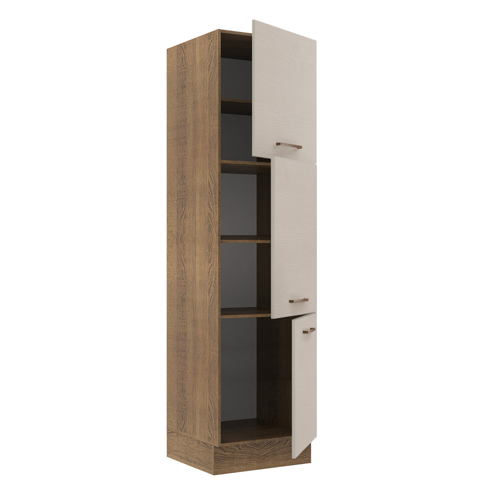 Paneleiro 60 x 60 cm 3 Portas Rustic/Crema Agata Madesa