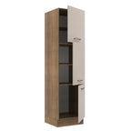 Paneleiro 60 x 60 cm 3 Portas Rustic/Crema Agata Madesa