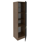 Paneleiro Madesa Lux 60 cm 3 Portas Rustic/Preto