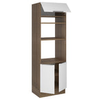 Torre Quente Madesa Stella 70 x 60 cm 3 Portas Rustic/Branco