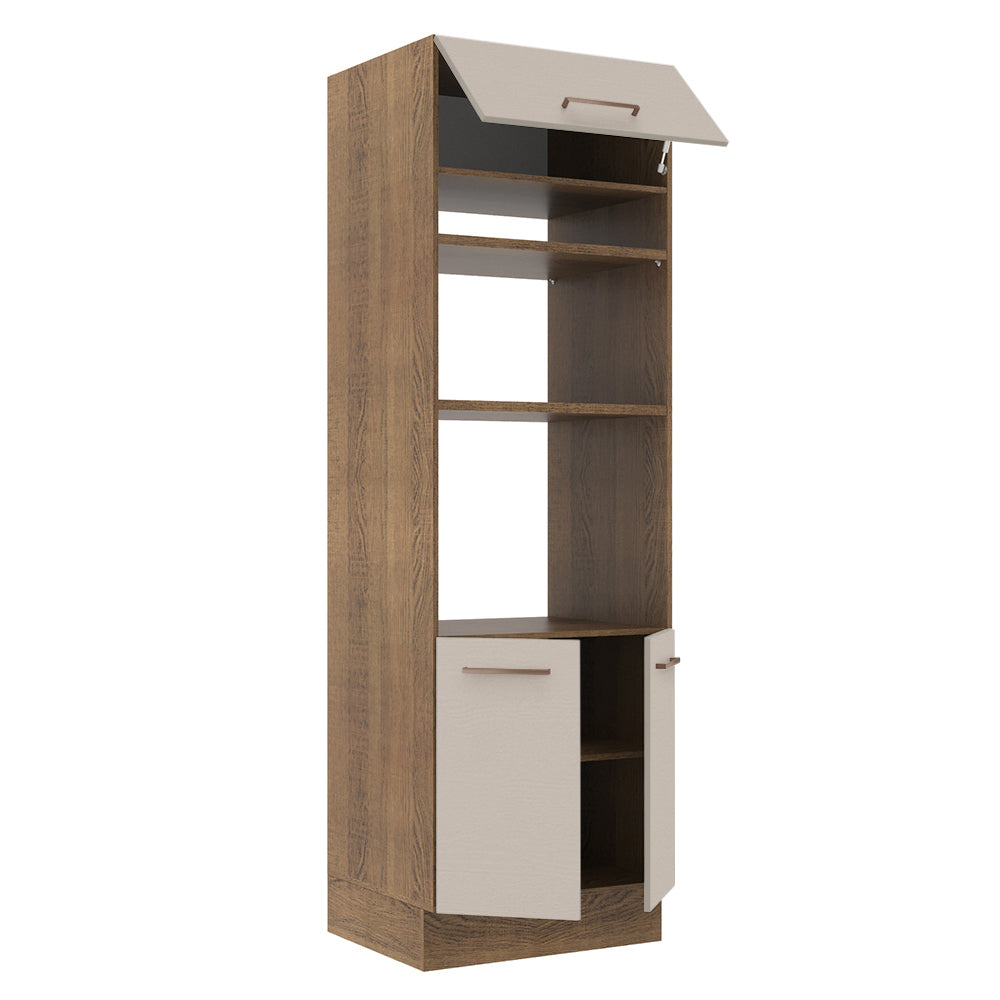 Torre Quente 70 x 60 cm 3 Portas Rustic/Crema Agata Madesa