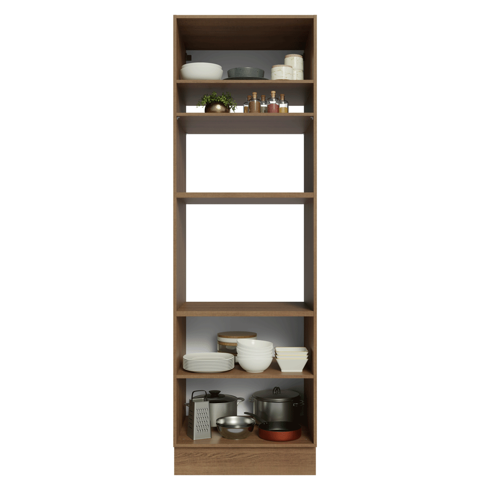 Torre Quente 70 x 60 cm 3 Portas Rustic/Cinza Vik Madesa