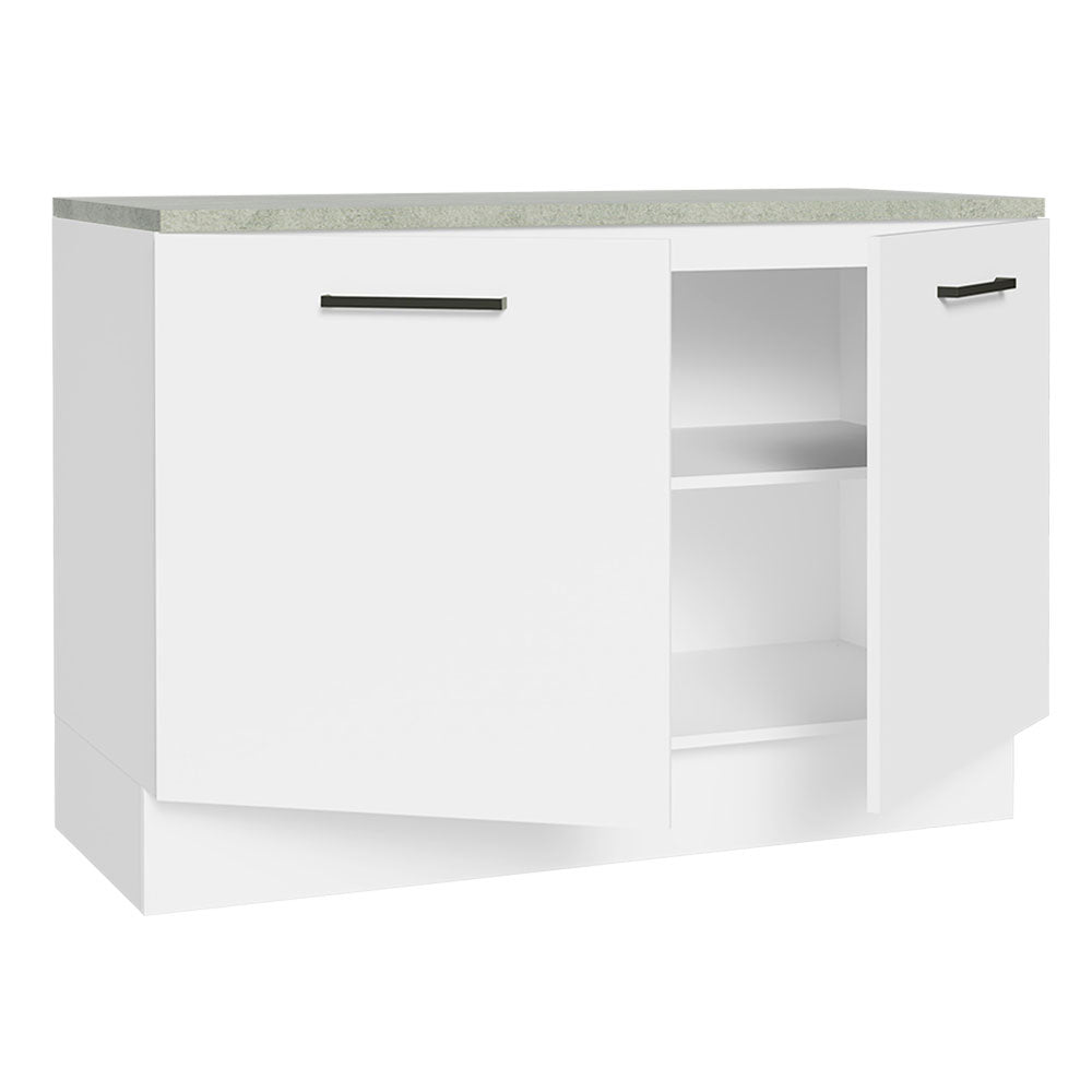 Balcão Cozinha 2 Portas (Com Tampo) Branco Agata Madesa