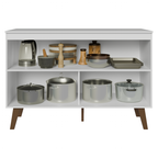 Balcão de Cozinha com 2 Portas 120 cm Branco Pieta Madesa